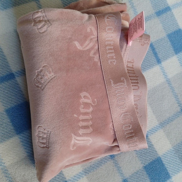 Juicy Couture Women’s Sleep/Lounge Wear M Logo Velour Pants Pink Y2K Comfort - Picture 9 of 9